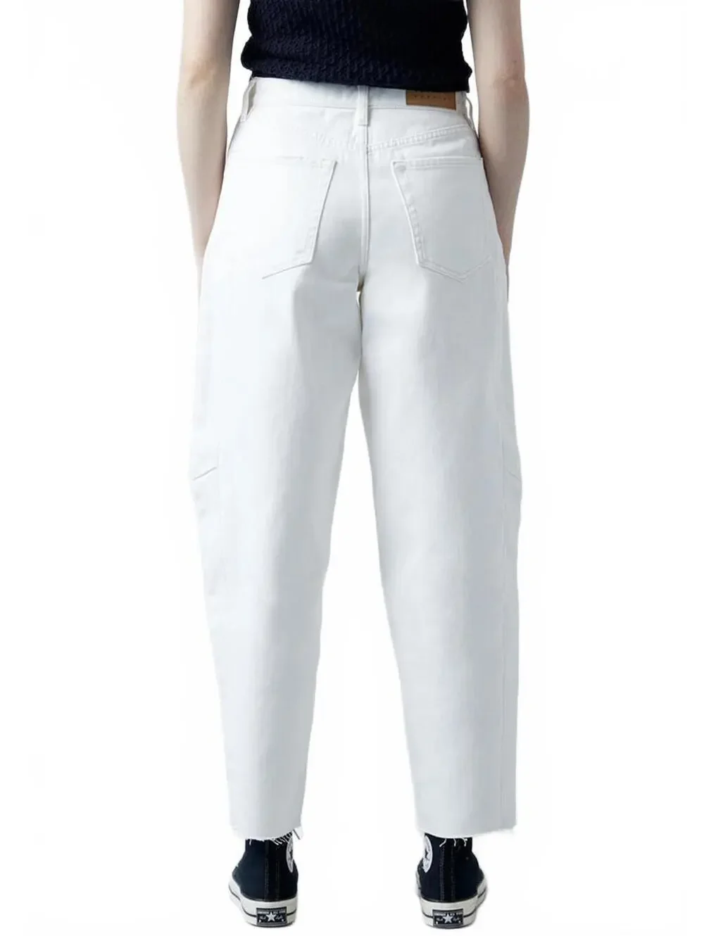 Pacsun Eco White Barrel Jeans NWT White Rose Size 25
